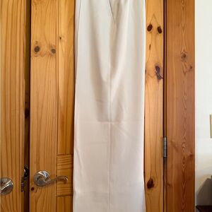 Spanx off white straight leg dress pants